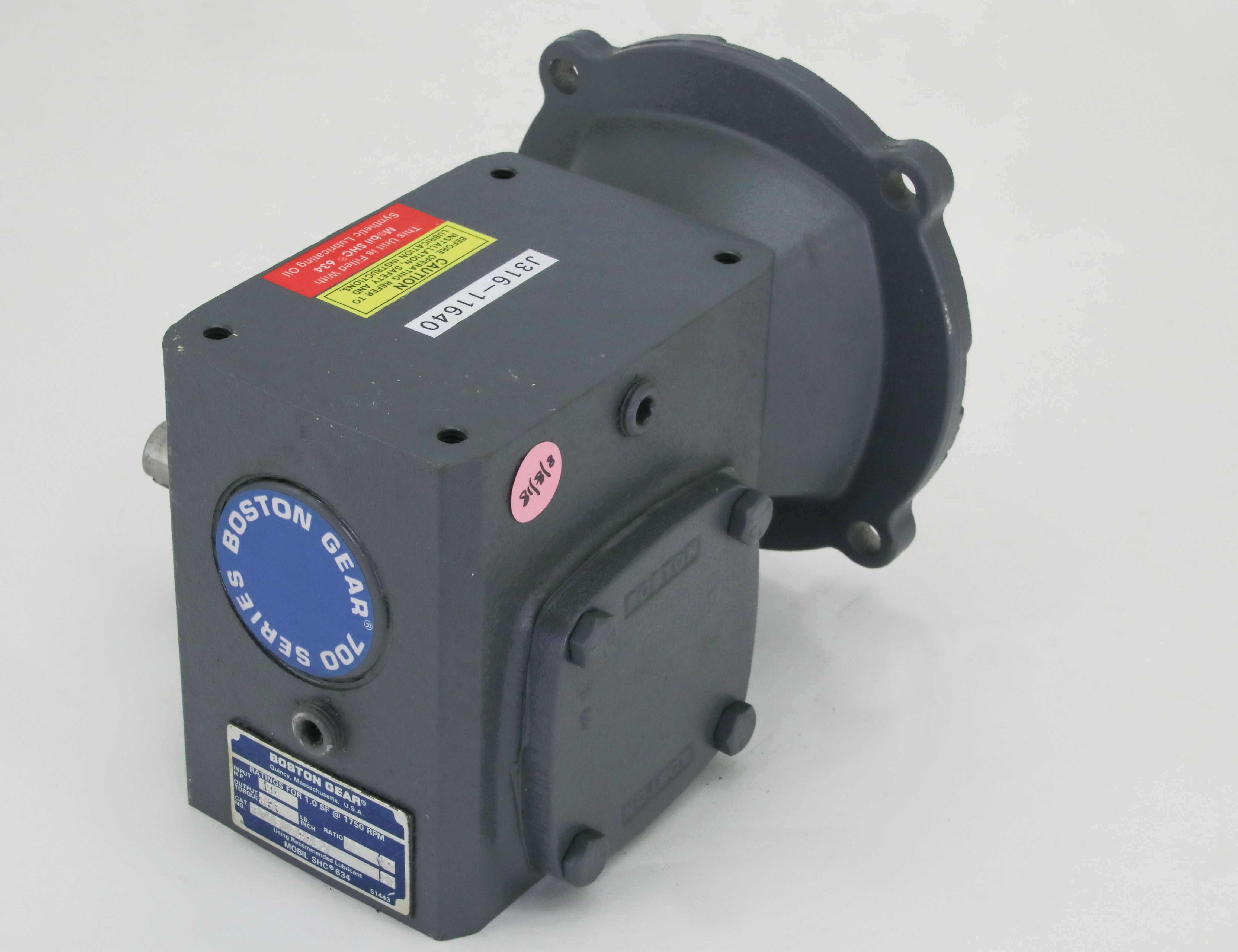 me.＊ 11640 BOSTON GEAR 700 SERIES GEAR SPEED REDUCER, 40:1, 0.34HP